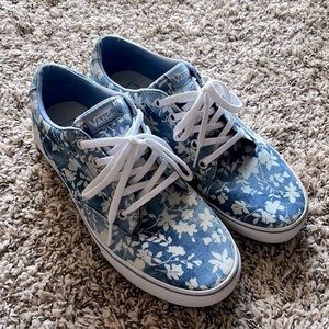 🚫SOLD🚫Vans Blue Floral sneakers LAST CALL